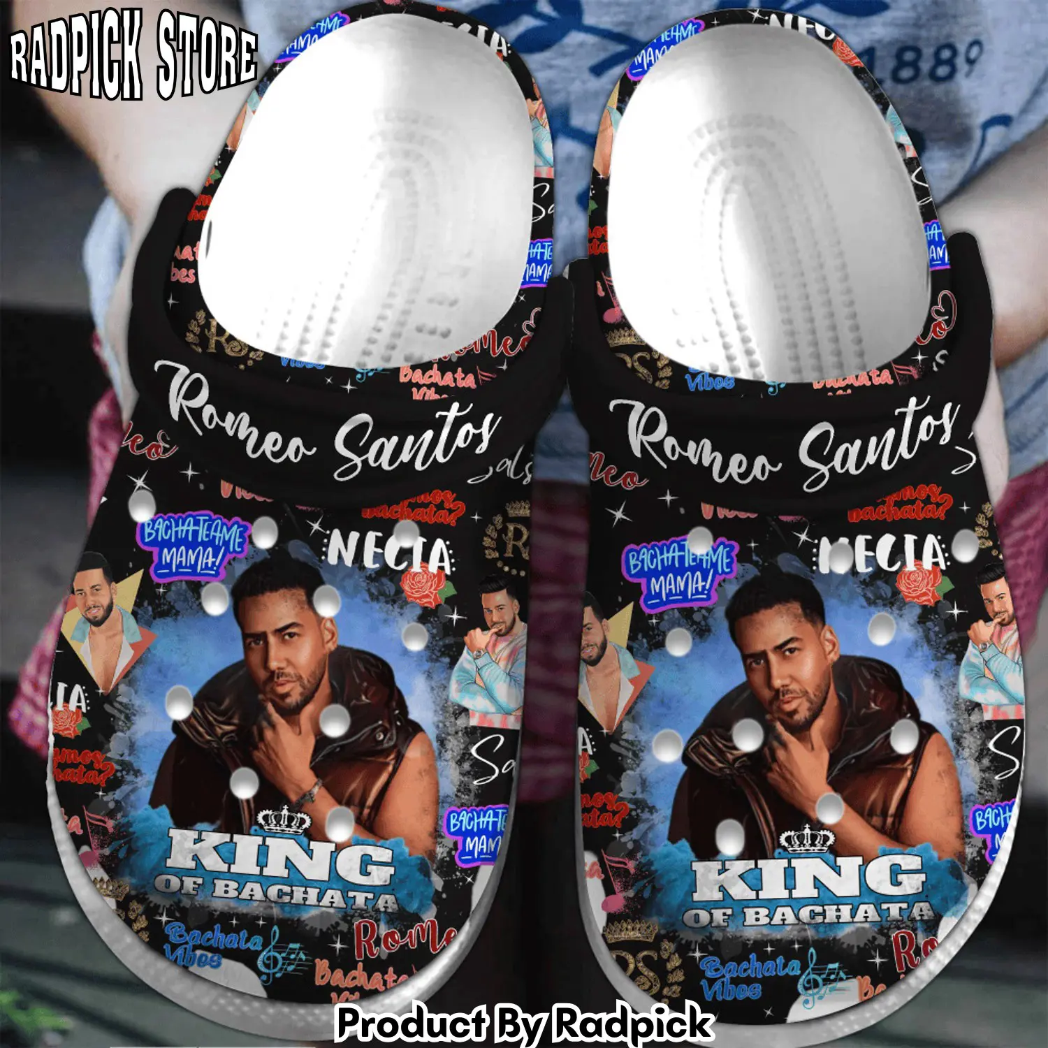 Radpick premium romeo santos music clogs shoes comfortable for men women 5xo rp6522139